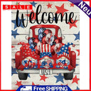 5D DIY Diamond Painting USA Gnomes Full Square Drill Mosaic Rhinestone Picture