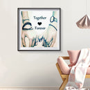 Full Round 5D DIY Diamond Painting Lovers Hold Hands Embroidery Cross Stitch Kit