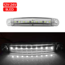 2pcs 12-24V 9 LED Truck Trailer Bus Side Marker Light Indicator Turn Signal Lamp