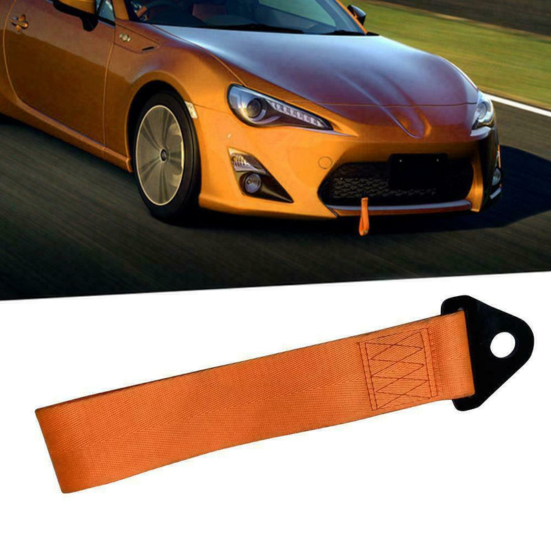 Orange Tow Strap Universal Racing Drifting Car Tow Strap Rope Trailer F6A1