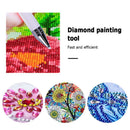 DIY Diamond Painting Rotary Automatic Square/Round Drill Pen Kits (Pink)