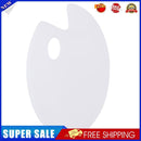 Plastic Clear Oval Painting Palette Drawing Watercolor Mixing Board Pallet