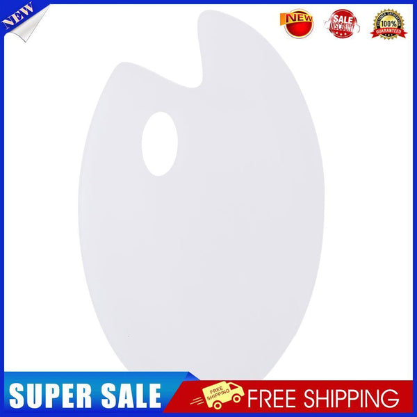 Plastic Clear Oval Painting Palette Drawing Watercolor Mixing Board Pallet