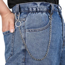 Punk Hipster Pant Wallet Belt Chain HipHop Jewelry Jean Keychain Clip Keyring