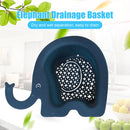 Elephant Drain Sink Basket Water Strainer & Gadgets Storage (Dark Blue) Newly