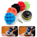 8pcs/Set Car Polishing Disc Buffing Waxing Sponge Car Polisher Drill Adapter
