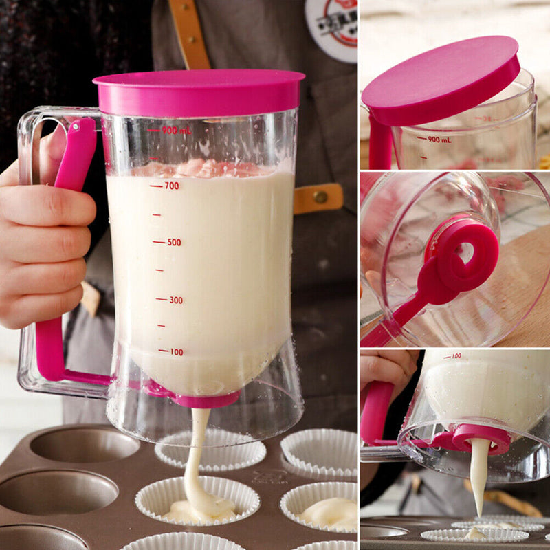 Batter Dispenser DIY Muffin Cupcake Pancake Funnel Measuring Baking Tools Newly