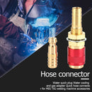 Water Cooled Gas Adapter M10 MIG TIG Welding Torch Hose Connector (Red) Newly