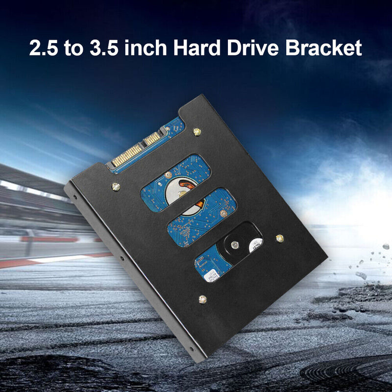 1x 2.5 inch to 3.5 inch SSD HDD Mounting Adapter Hard Drive Holder Bracket Newly