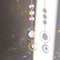 Star Moon Sun Crystal Suncatcher Lighting Accessories Curtain Home Garden Dec