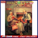 5D Handmade Canvas Mosaic Old Couple Full Diamond Painting Point Drill Craf
