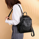 Women Backpack PU Leather Shoulder Bag Student Girls Travel School Bags