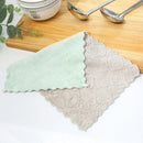 Coral Fleece Hand Towel Household Absorbent Cleaning Cloth Superfine Fiber Wi