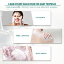 Silk Protein Soap Oil Control Face Deep Cleansing Mites Acne Remover Handma