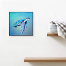 Swimming Turtle Canvas Paint By Numbers Oil Hand Painted Drawing Kit Home D