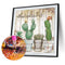 DIY Cute Cactus Mosaic Full Round Diamond Drawing Handmade Rhinestone Craft Gift
