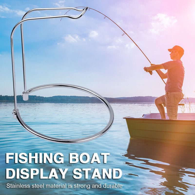 Removable Fishing Wheel Rack Stainless Steel Spinning Reel Display Bracket Newly