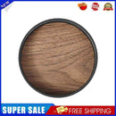 Imitation Wooden Coaster Placemats Non-slip Cup Mat Insulated Pad (Black)