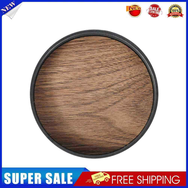 Imitation Wooden Coaster Placemats Non-slip Cup Mat Insulated Pad (Black)