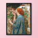 Elegant Woman Canvas Kit Needlework DIY Cross Stitch 14CT Stamped Print Artwo