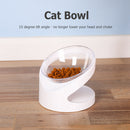 Non-Slip Dog Bowl with Stand Cat Water Bowl 15 Degree Neck Protection