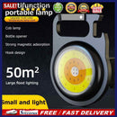 COB LED Mini Work Light Flashlight Camping Survival Bottle Opener Lamp Torch