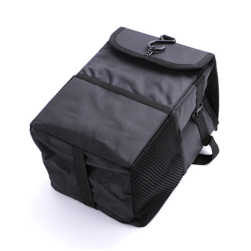 Portable Car Trash Can Garbage Bin Bag Organizer for Vehicles Waterproof Black