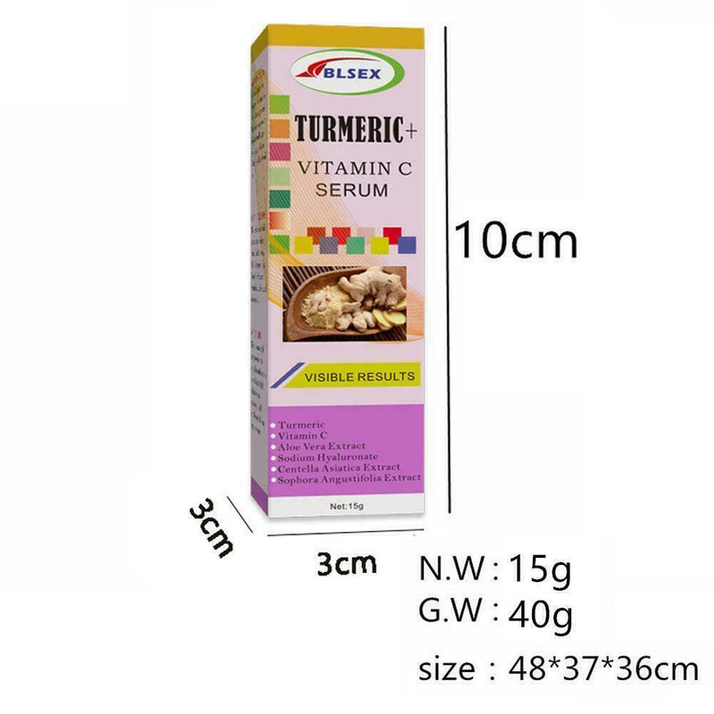 Turmeric Oil Skin Acne Clear Skin Dark Spot Corrector Serum Face Whitening I9R2