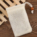 1XSoap Exfoliating Bags Nylon Foaming Net Soap Saver Pouch Bag Drawstring E7Z0