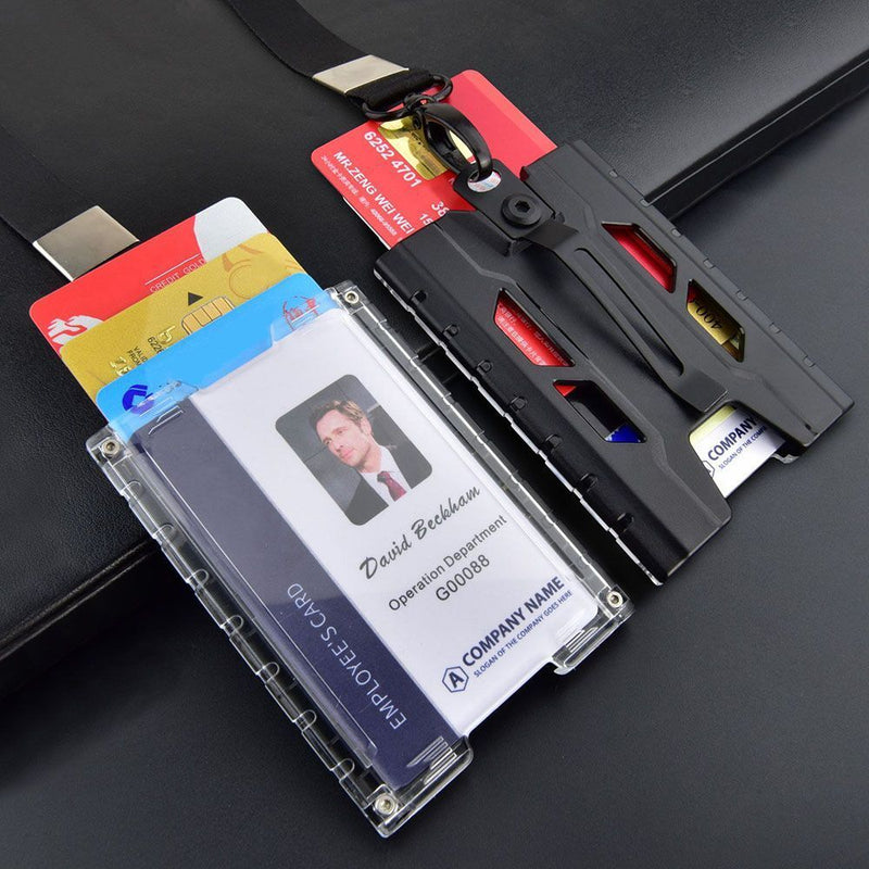with 1 Clear Window Metal Money Clip ID Credit Holder Badge Holder Wallet