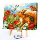 #A Bushes Animals Oil Paint By Numbers Kit DIY Acrylic Painting on Canvas Draw