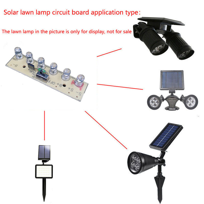 1.2V Solar Lamp Circuit Board Light Control Sensor Module Panel Circuit Board