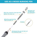 Adjustable Temperature Soldering Iron - Wood Burning Pyrography Tool Set, Hoko