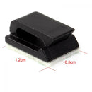 Black Drop Adhesive Clamp Car Wire Fixer Cord Cable Holder Organizer  Tie Clips
