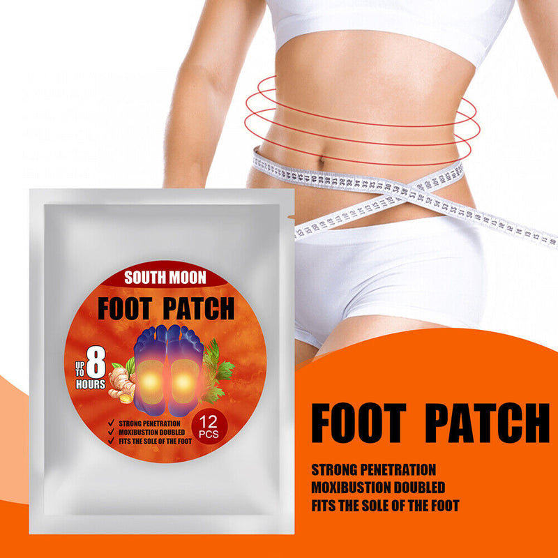 5 Packs Ginger Self Heating Anti Swelling Improve Sleep Cleaning Foot Patch