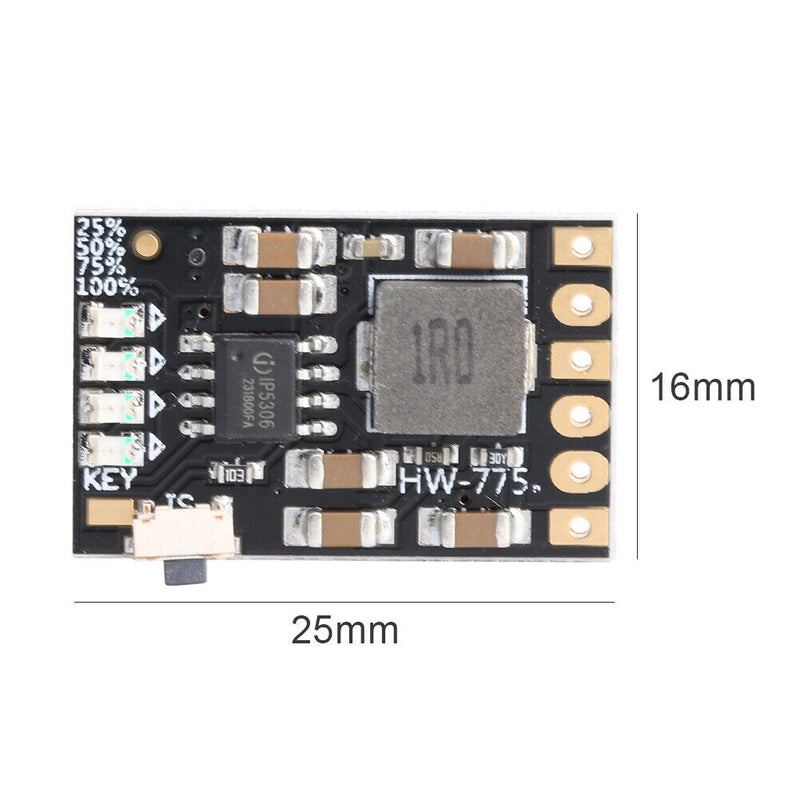 2A 5V Charge Discharge Integrated 3.7/4.2V Li-ion Battery Boost Power Board