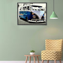 Retro Car Drawing Full Round Drill Diamond Painting Kit Art Crafts for Adults