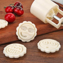 Hand Press Mooncake Mold Cake Emoticon Printed Cake Decor Kitchen Bake Tool