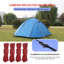 4pcs Wind Rope with S-Shaped Hooks Outdoor Camping Hiking Tent Wind Rope Buck