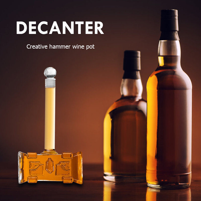 400ml Hammer Red Wine Aerator Champagne Glass Decanter Bottle for Bar Home