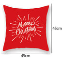 1pc Polyester Peach Skin Pillowcase Throw Pillow Case for Christmas Gift 45x4