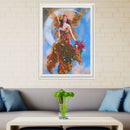 5D DIY Round Drill Diamond Painting Moon Goddess Cross Stitch Embroidery(B