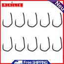 10pcs Fishing Hooks Set Carbon Steel Barbed Carp Hooks Fishing Tackle (4)