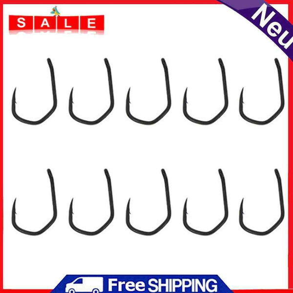 10pcs Fishing Hooks Set Carbon Steel Barbed Carp Hooks Fishing Tackle (4)