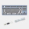 RGB Mechanical Keyboard for Flesports MK870 Smooth Kit (Transparent Blue)