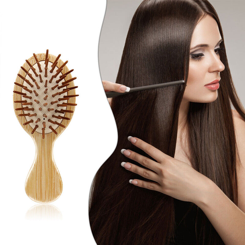 Healthy Care Anti-static Scalp Massage Wooden Cushion Airbag Comb Hair Brush