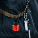 COB LED Mini Outdoor Camping Carabiner Flashlight 80lm Floodlight (Red)