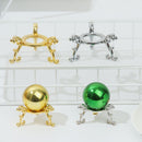Home Decor Display Stand Metal Holder Crystal Ball Base Sphere Stone Support