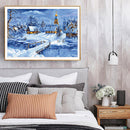 Full Embroidery Winter Snow Printed Canvas DIY 11CT Needlework Sets Home Decor