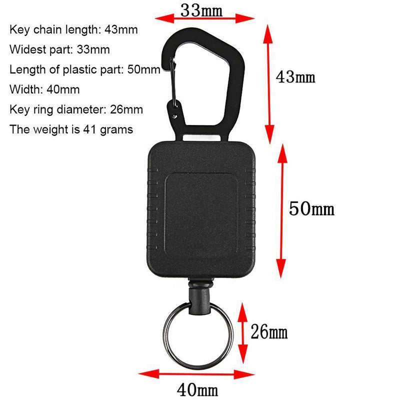 Keychain Outdoor Easy-pull Buckle Key Ring Accessories (Rectangle)